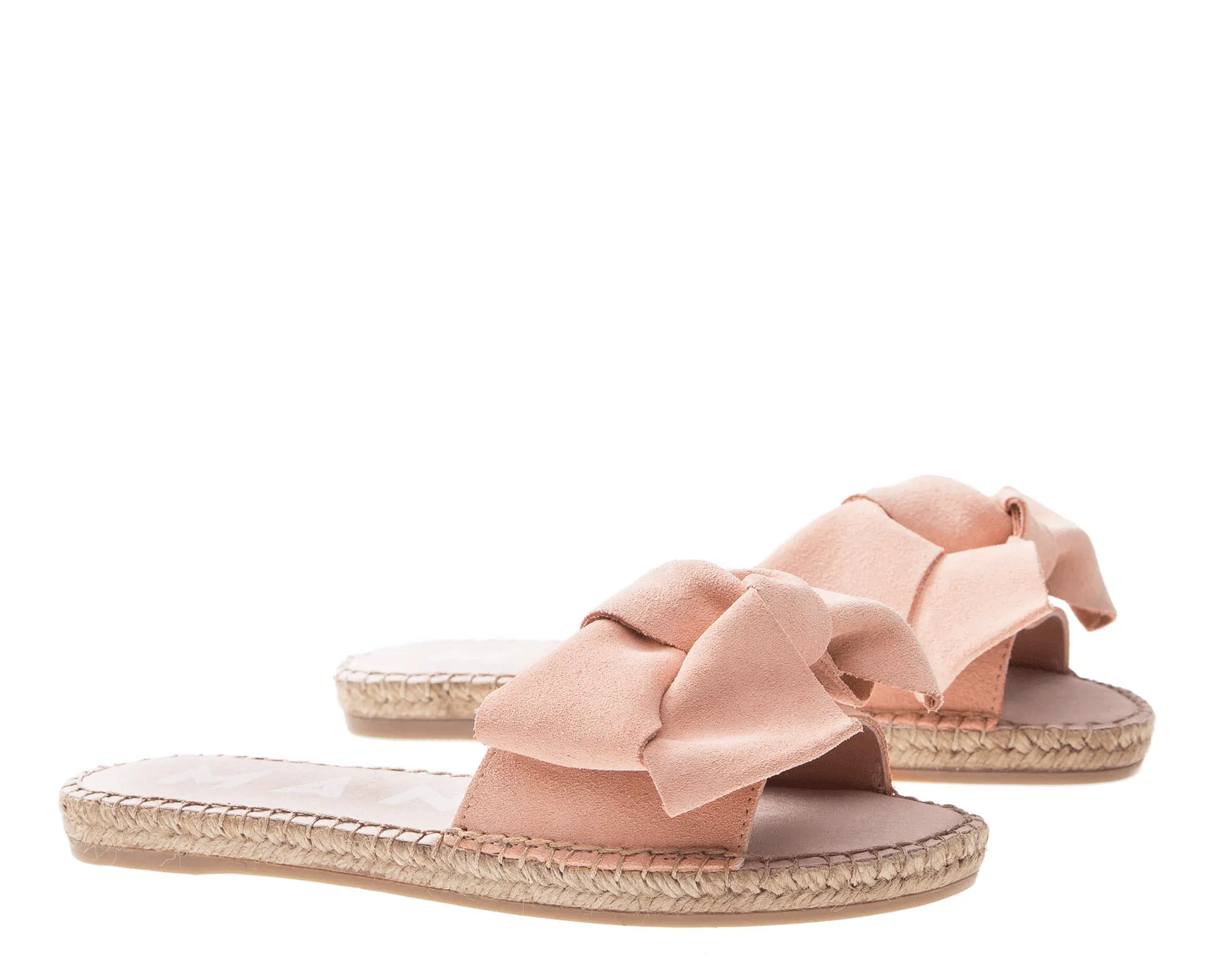 - - Pastel with Diverse categories Flat Rose Clean-lined Bow Sandals Hamptons