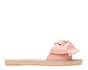 - - Pastel with Diverse categories Flat Rose Clean-lined Bow Sandals Hamptons