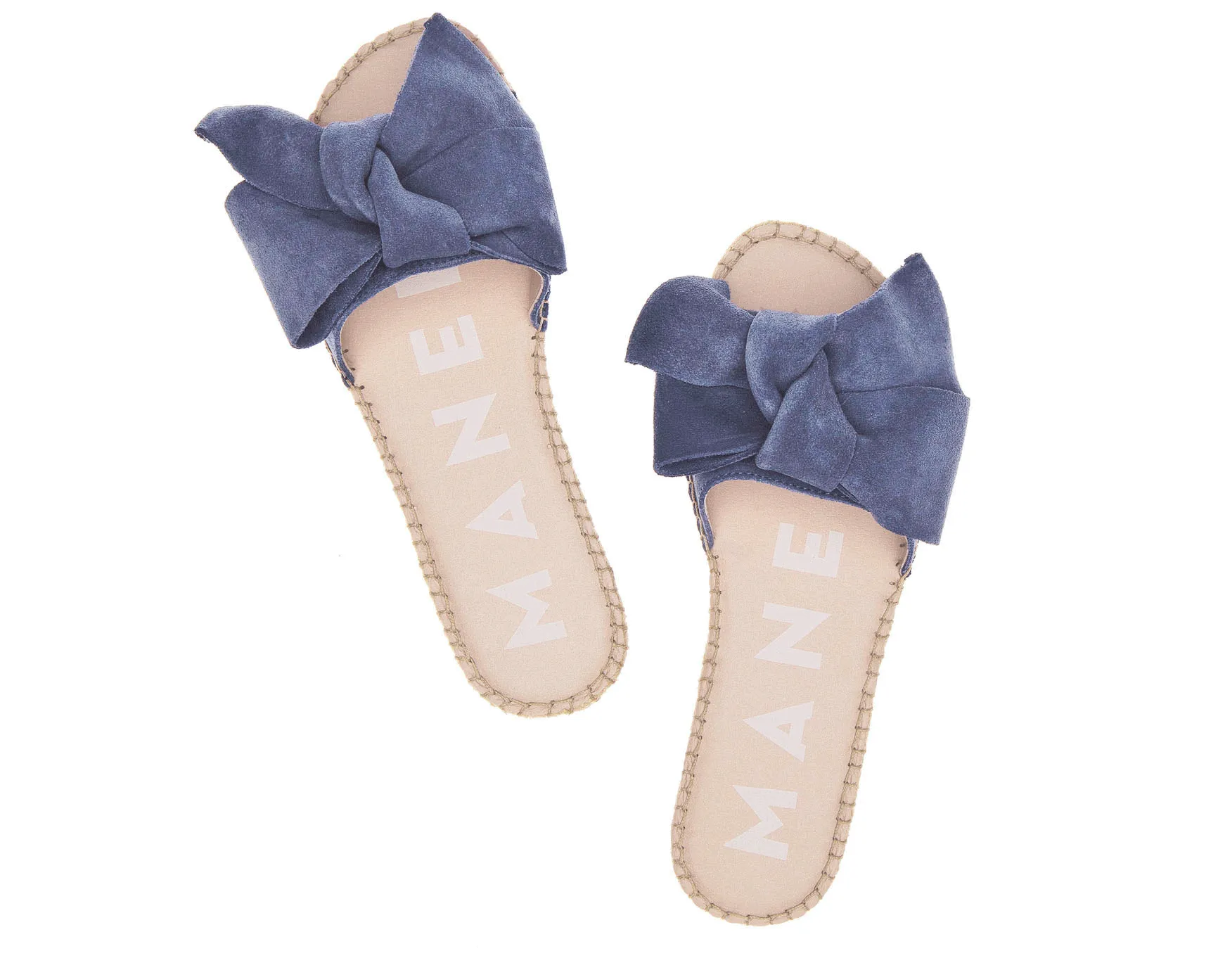 - Premium selection Sturdy Hamptons with Bow Sandals Flat - Jeans