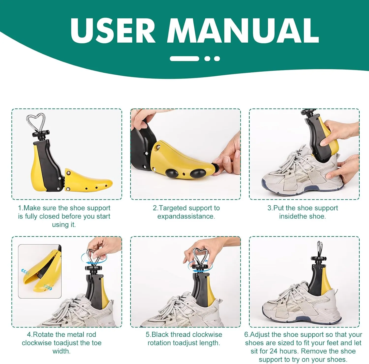 2 Pieces Shoe Stretcher Boot Stretcher, Adjustable Width and Length Shoe Expander Shoe Widener Stretcher Women Men