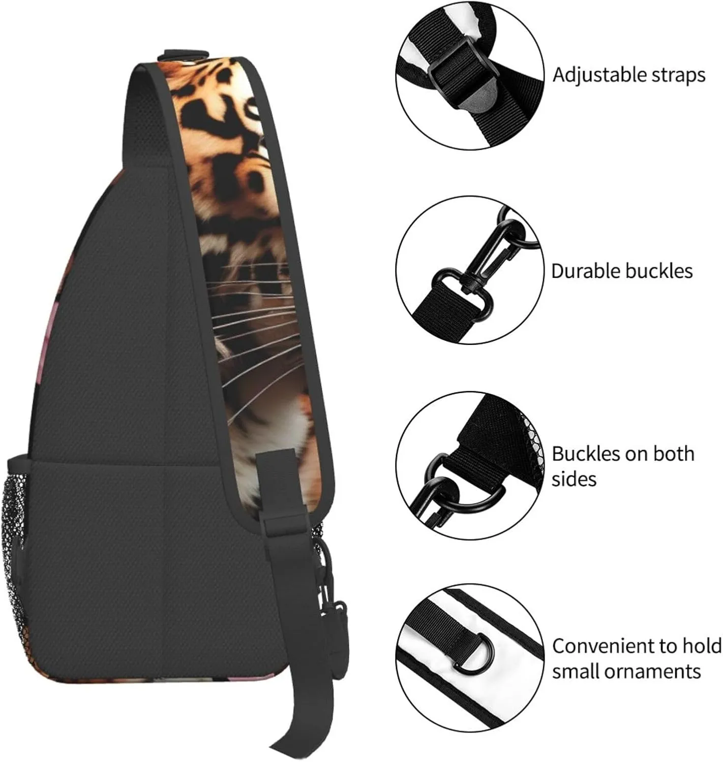 American Flag With Cowboy Boots Unisex Casual Diagonal Chest Bag,Multipurpose Crossbody Shoulder Bag Hiking Daypack