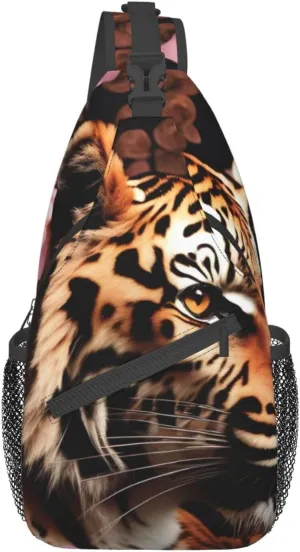 American Flag With Cowboy Boots Unisex Casual Diagonal Chest Bag,Multipurpose Crossbody Shoulder Bag Hiking Daypack