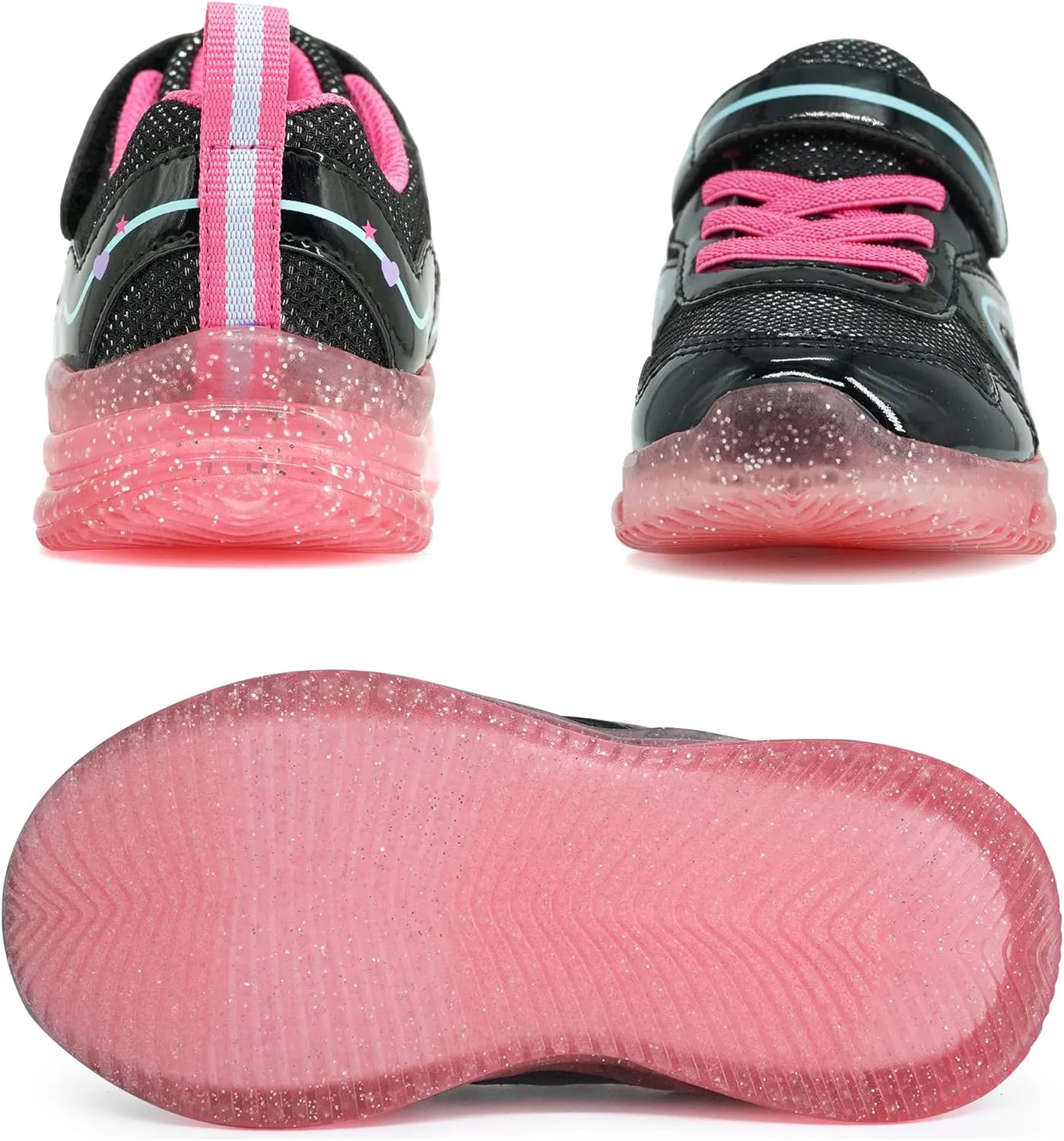 AMZZPIK Light Up Shoes for Boys Girls Toddler LED Flashing Sneakers Breathable Sport Walking Shoes for Kids