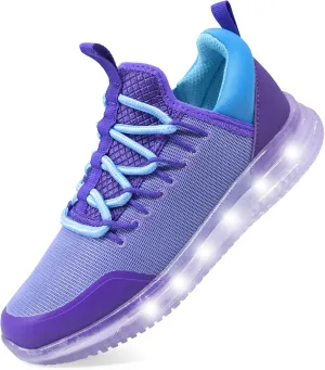 AMZZPIK LUMIKICK Kids Light Up Shoes for Boys Girls Tennis Walking Luminous Sneakers for Little Kid