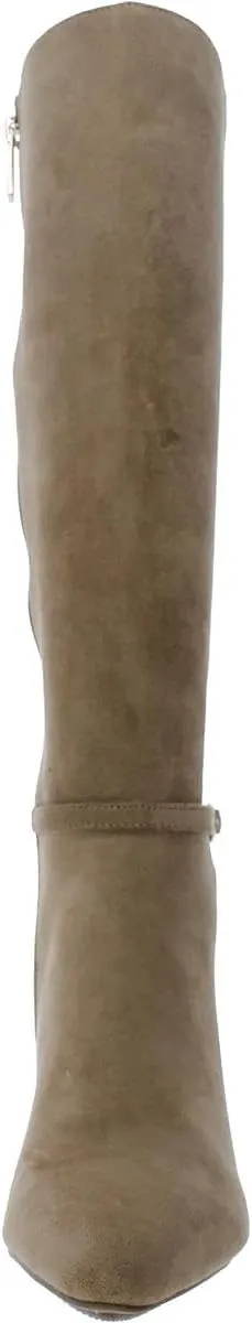 Anne Klein Womens BRENICE Pointed toe Zipper side closure Thigh-High Boots
