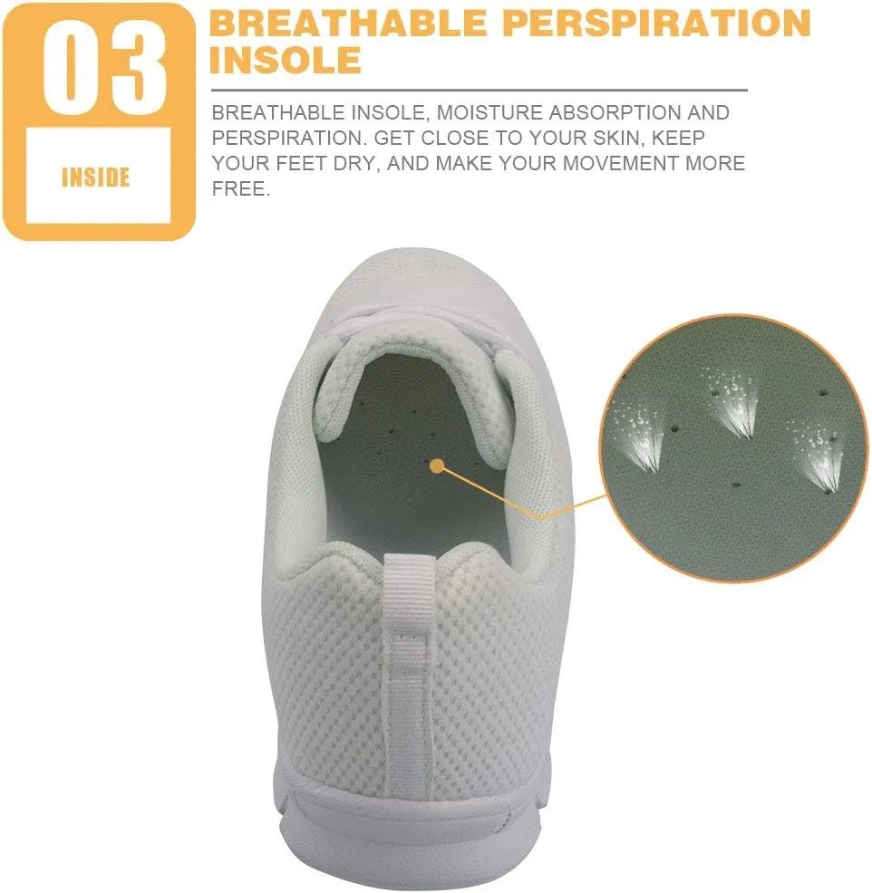 Athletic Tennis Shoes, Walking Shoes for Women, Lace Up Running Sneakers, Gym Sport Fitness Soft Sneakers