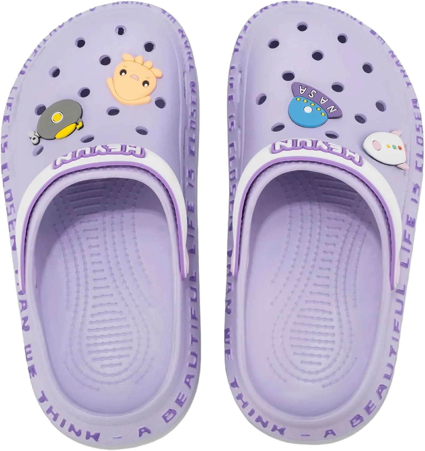 Azooken Kid's Cute Clogs Slides Boys Girls Slippers Beach Pool Shower Sandals Cartoon Garden Shoes(Toddler/Little Kids/Big Kids)