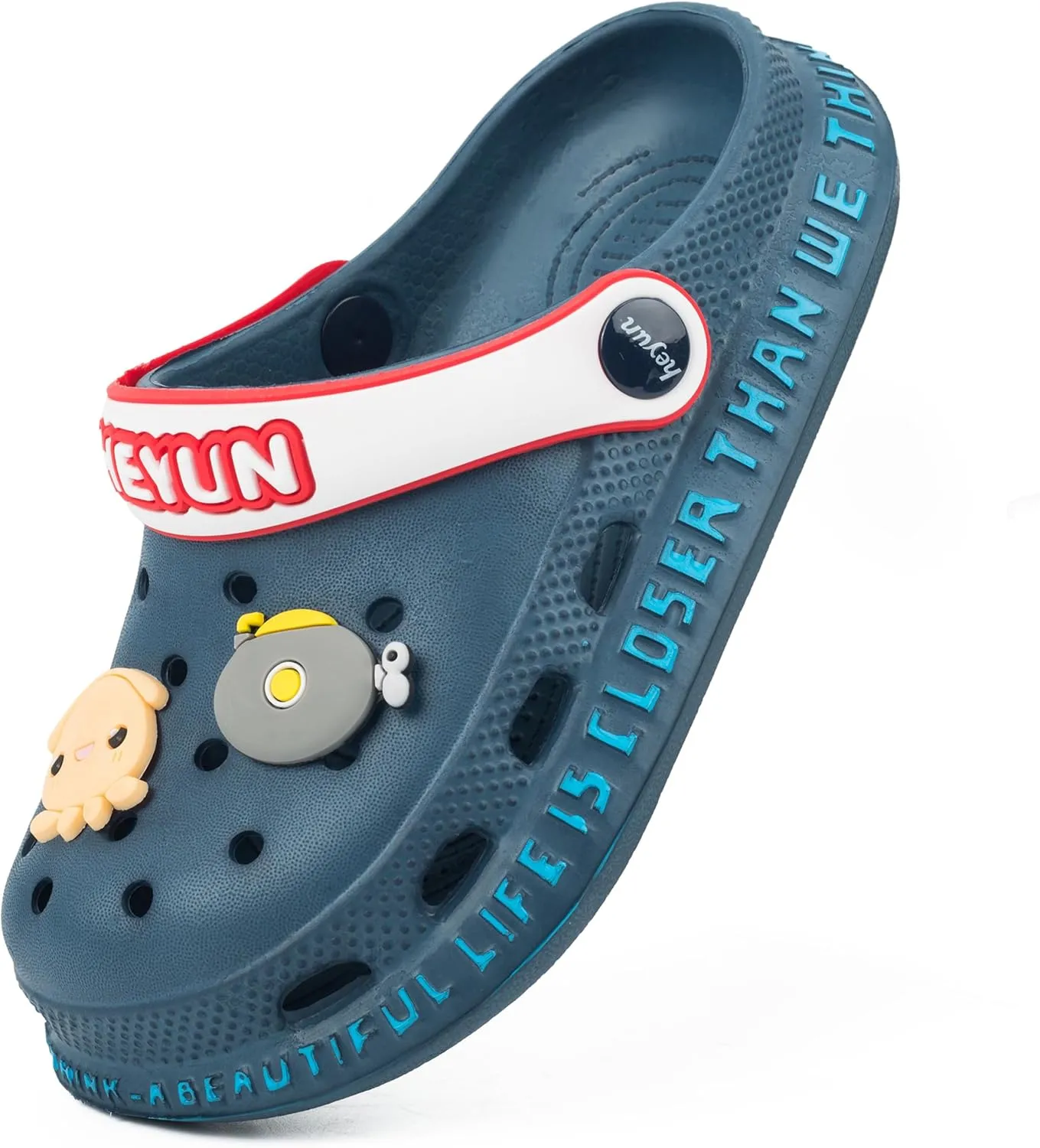 Azooken Kid's Cute Clogs Slides Boys Girls Slippers Beach Pool Shower Sandals Cartoon Garden Shoes(Toddler/Little Kids/Big Kids)