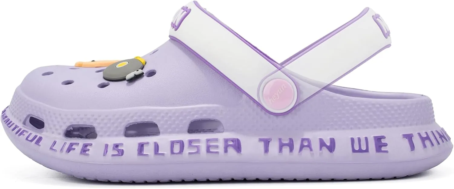 Azooken Kid's Cute Clogs Slides Boys Girls Slippers Beach Pool Shower Sandals Cartoon Garden Shoes(Toddler/Little Kids/Big Kids)