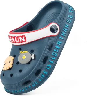 Azooken Kid's Cute Clogs Slides Boys Girls Slippers Beach Pool Shower Sandals Cartoon Garden Shoes(Toddler/Little Kids/Big Kids)