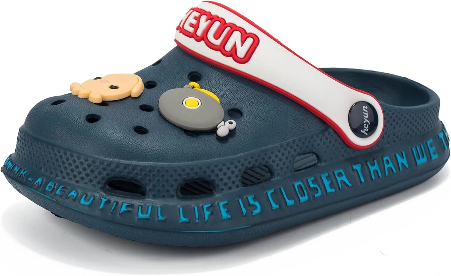 Azooken Kid's Cute Clogs Slides Boys Girls Slippers Beach Pool Shower Sandals Cartoon Garden Shoes(Toddler/Little Kids/Big Kids)