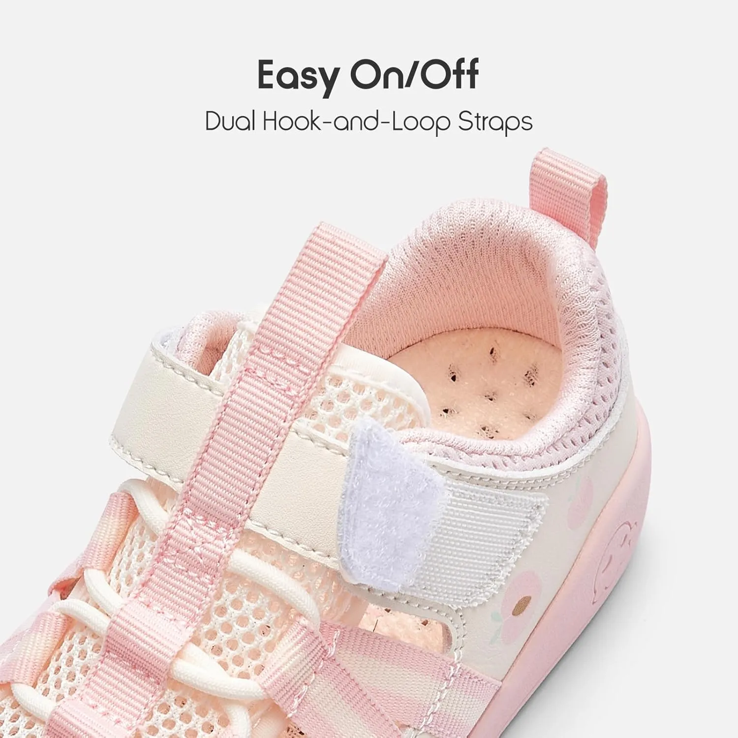 Balabala Toddler Sneakers Girls Boys Breathable Walking Shoes Sport Sandals Sandals Lightweight Mesh Upper with Hook and Loop