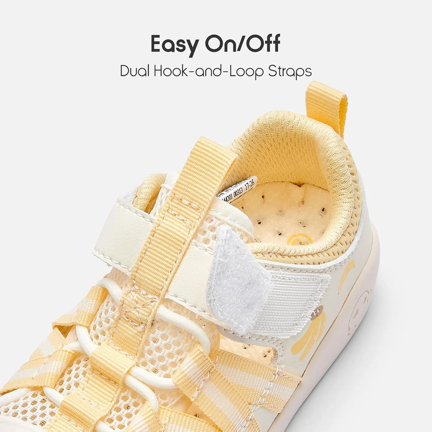 Balabala Toddler Sneakers Girls Boys Breathable Walking Shoes Sport Sandals Sandals Lightweight Mesh Upper with Hook and Loop