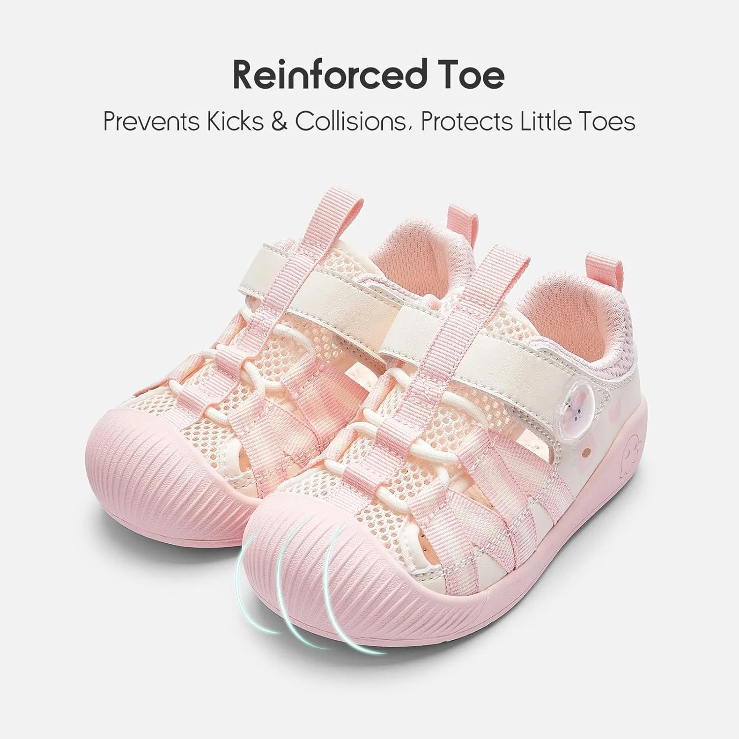 Balabala Toddler Sneakers Girls Boys Breathable Walking Shoes Sport Sandals Sandals Lightweight Mesh Upper with Hook and Loop