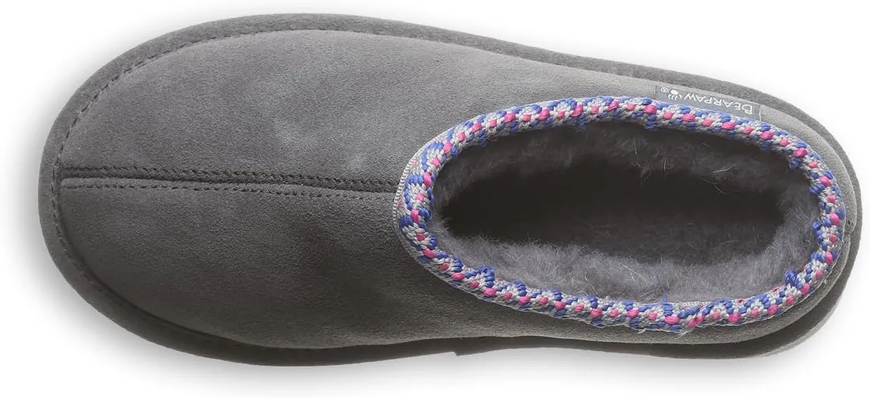 BEARPAW Martis Youth Charcoal Slipper