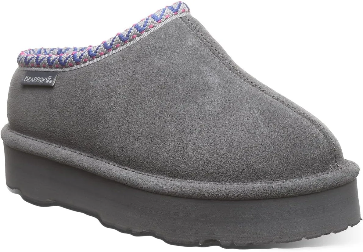 BEARPAW Martis Youth Charcoal Slipper