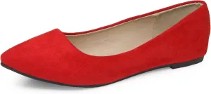 Bella Marie Angie Women's Classic Pointy Toe Ballet Flat Shoes