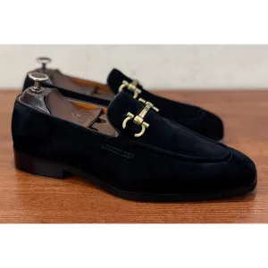Black Suede Loafers