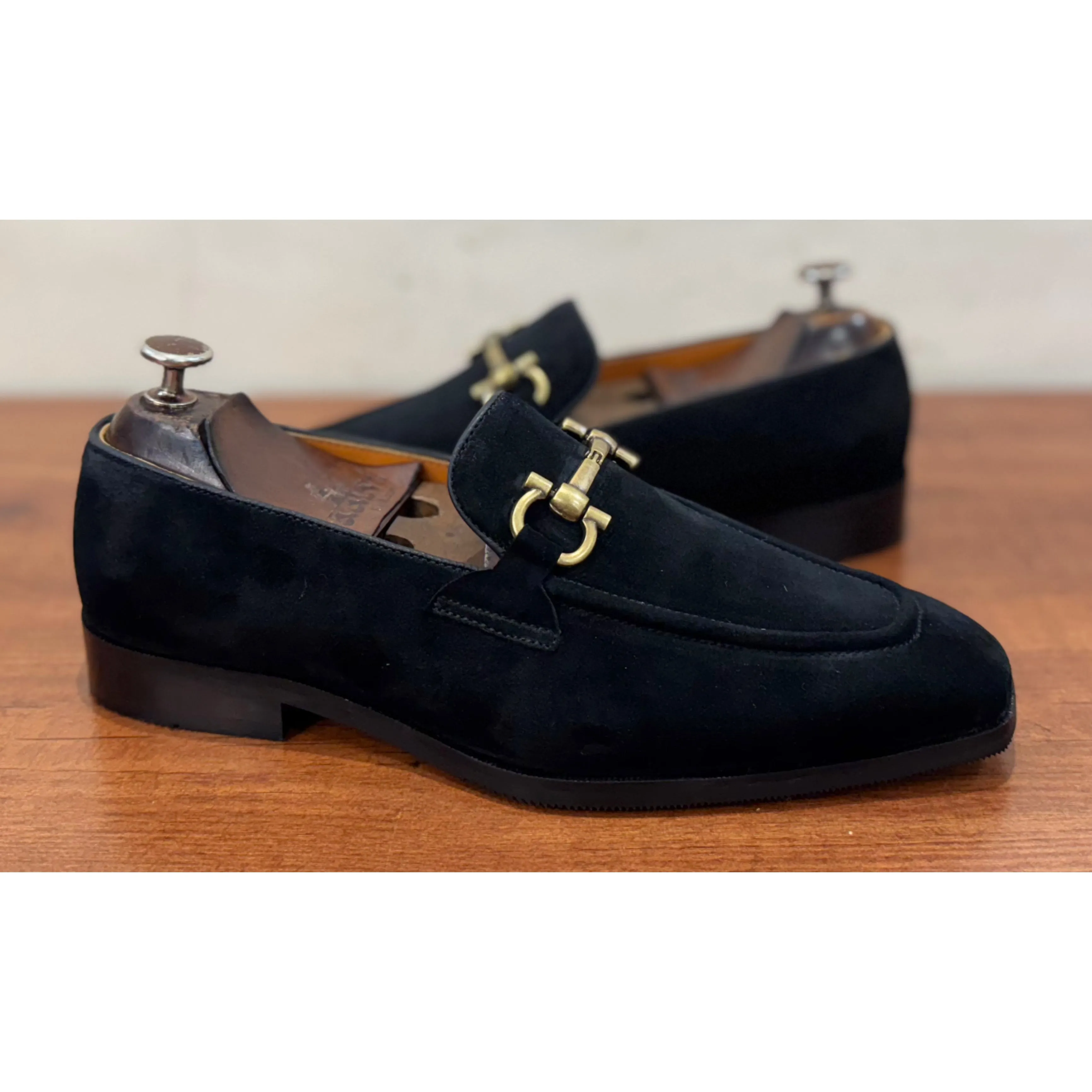 Black Suede Loafers