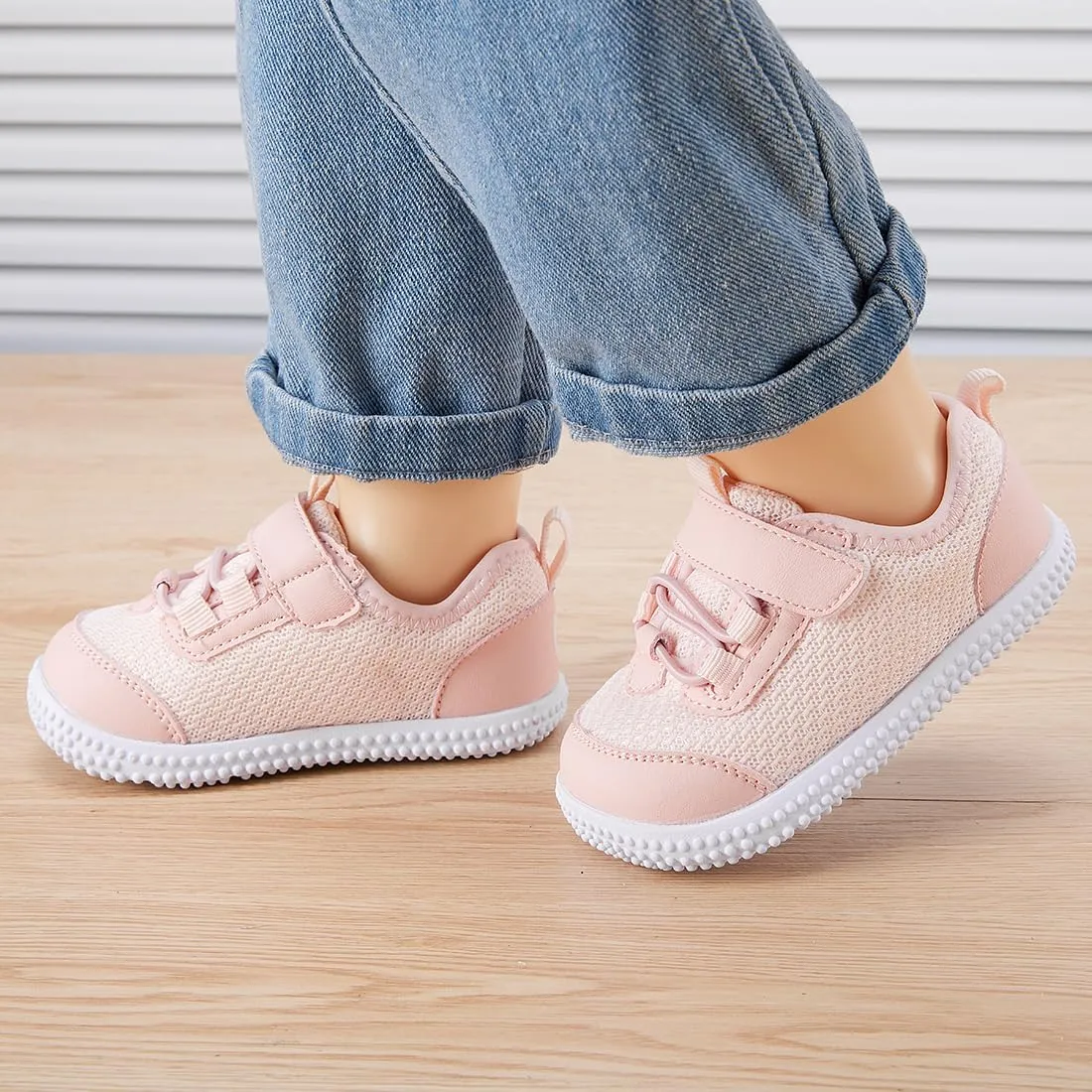 BMCiTYBM Baby Walking Sneakers Mesh Barefoot Boys Girls Breathable Shoes