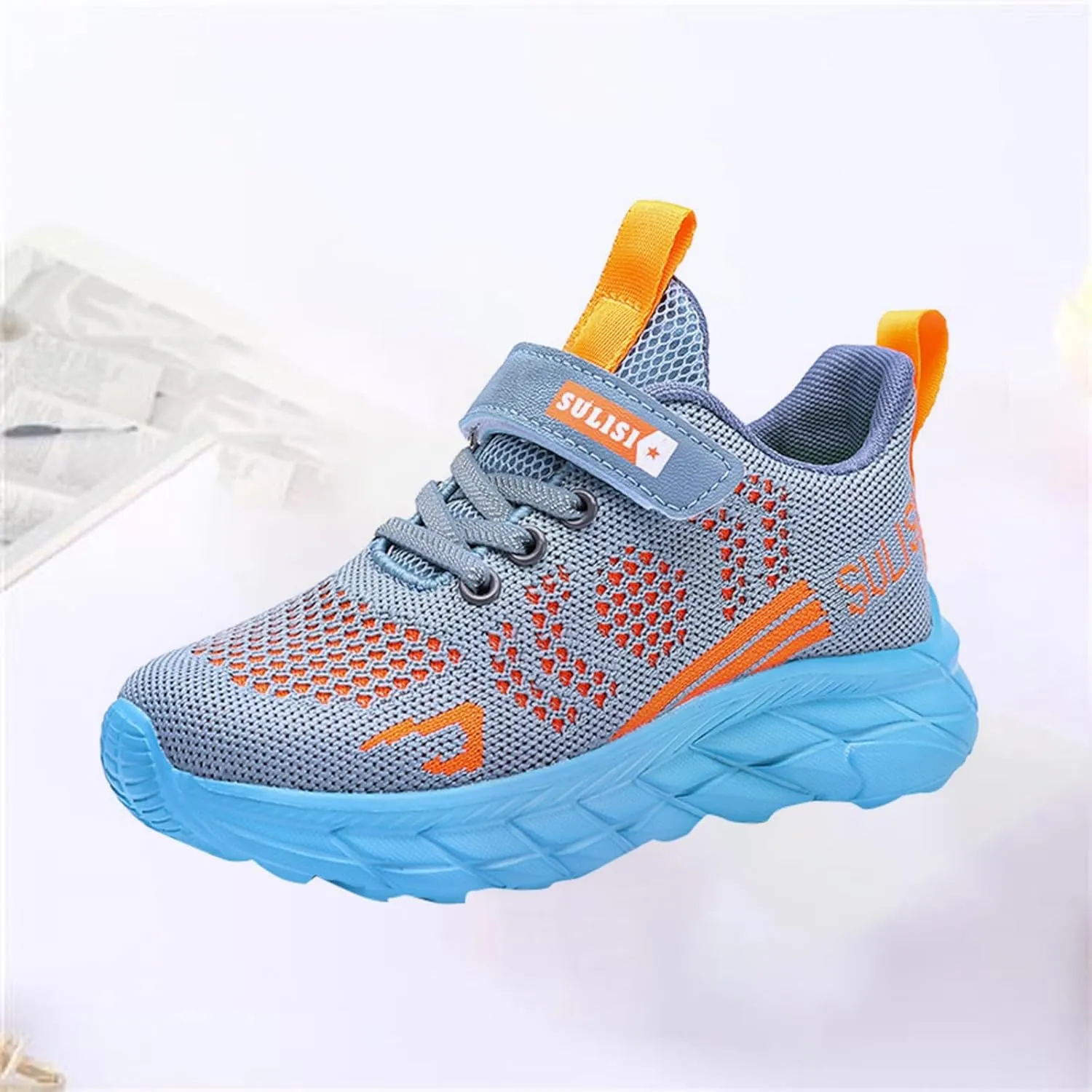 Boys Girls Kids' Sneakers Knitted Mesh Sports Shoes Breathable Lightweight Running Shoes for Kids Athletic Casual Sneakers