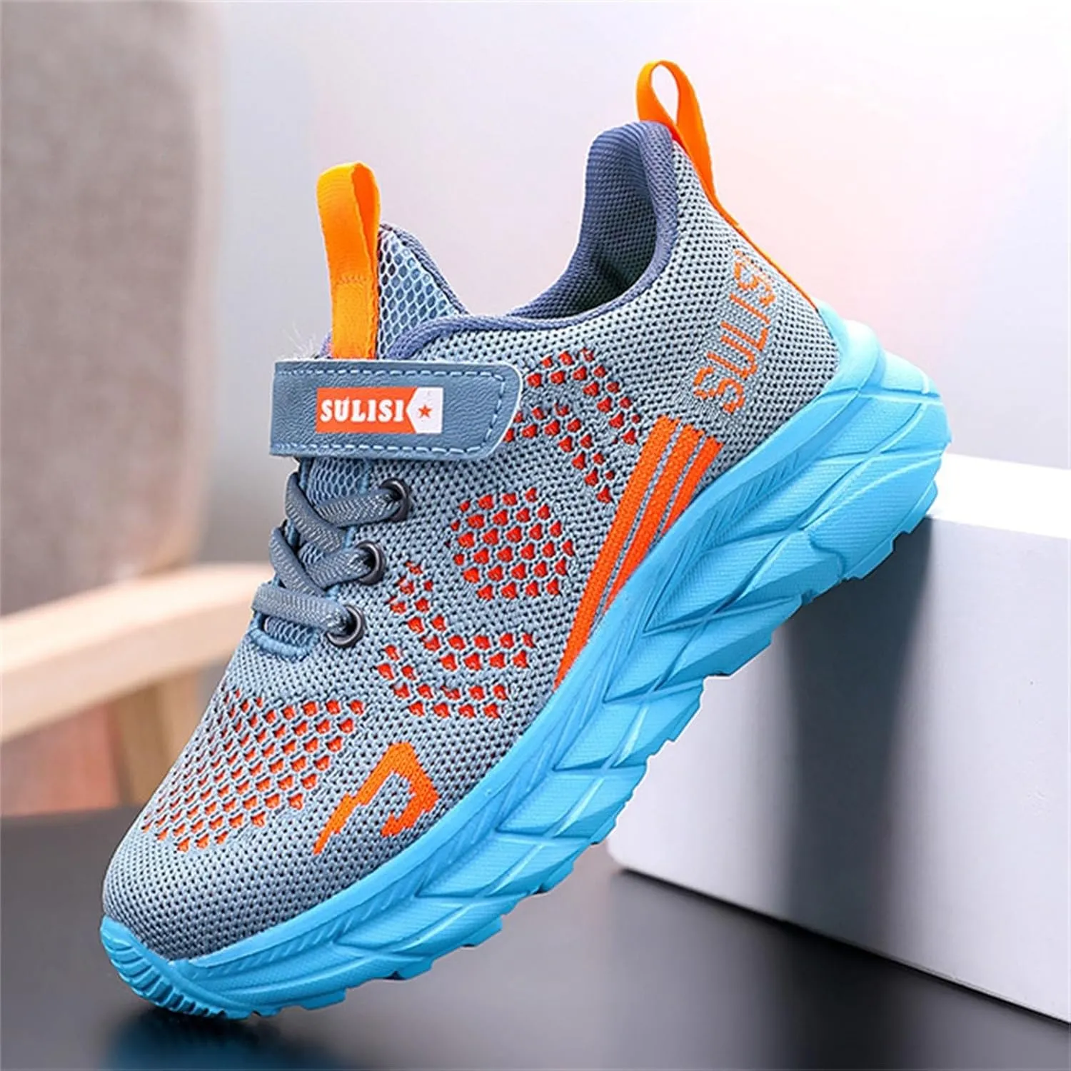 Boys Girls Kids' Sneakers Knitted Mesh Sports Shoes Breathable Lightweight Running Shoes for Kids Athletic Casual Sneakers