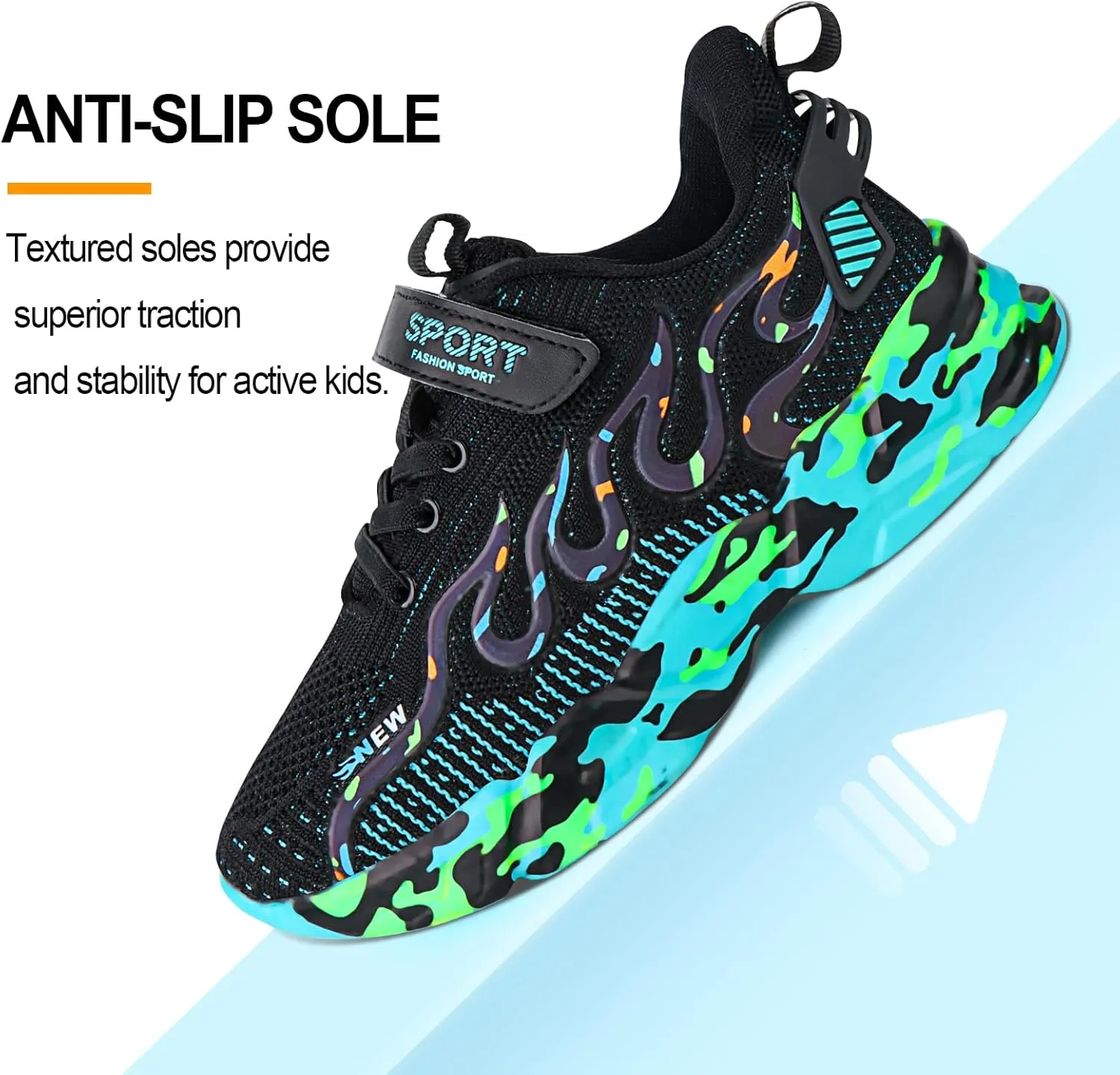Boys Sneakers Shoes Girls Running Breathable Lightweight Kids