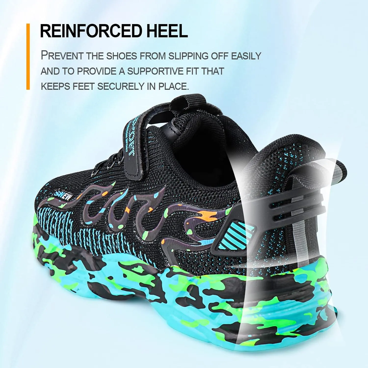 Boys Sneakers Shoes Girls Running Breathable Lightweight Kids