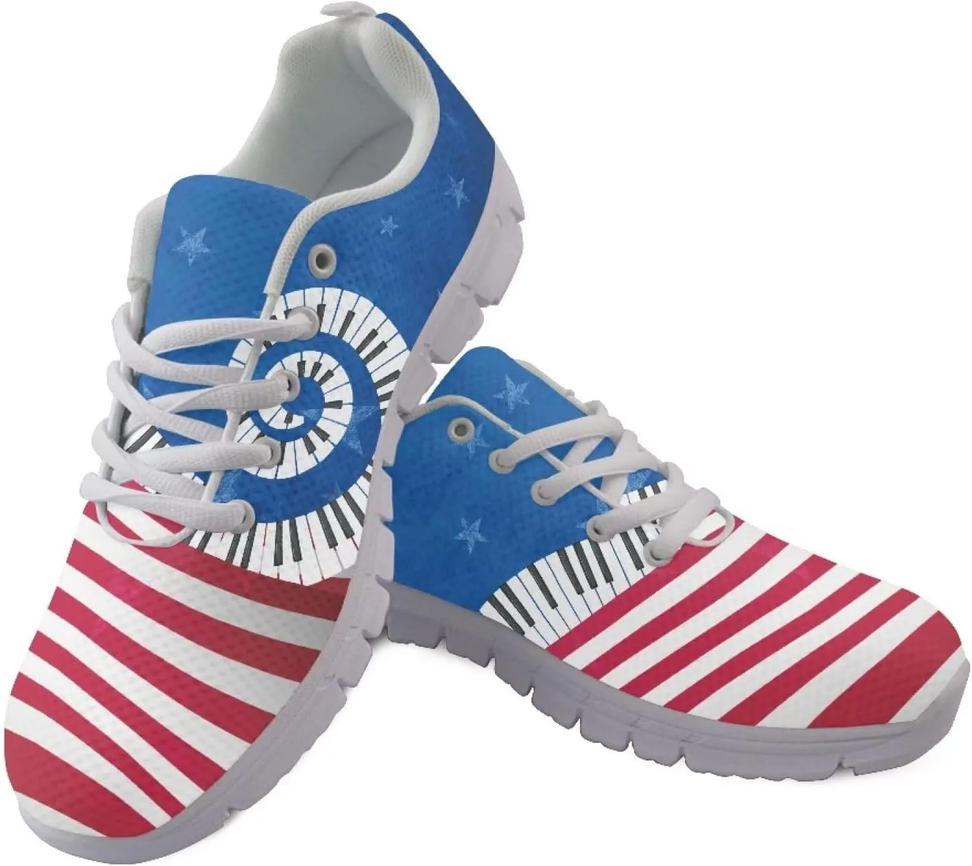 Casual Lace Up Sneakers for Women Sport Athletic Tennis Breathable Running Shoes