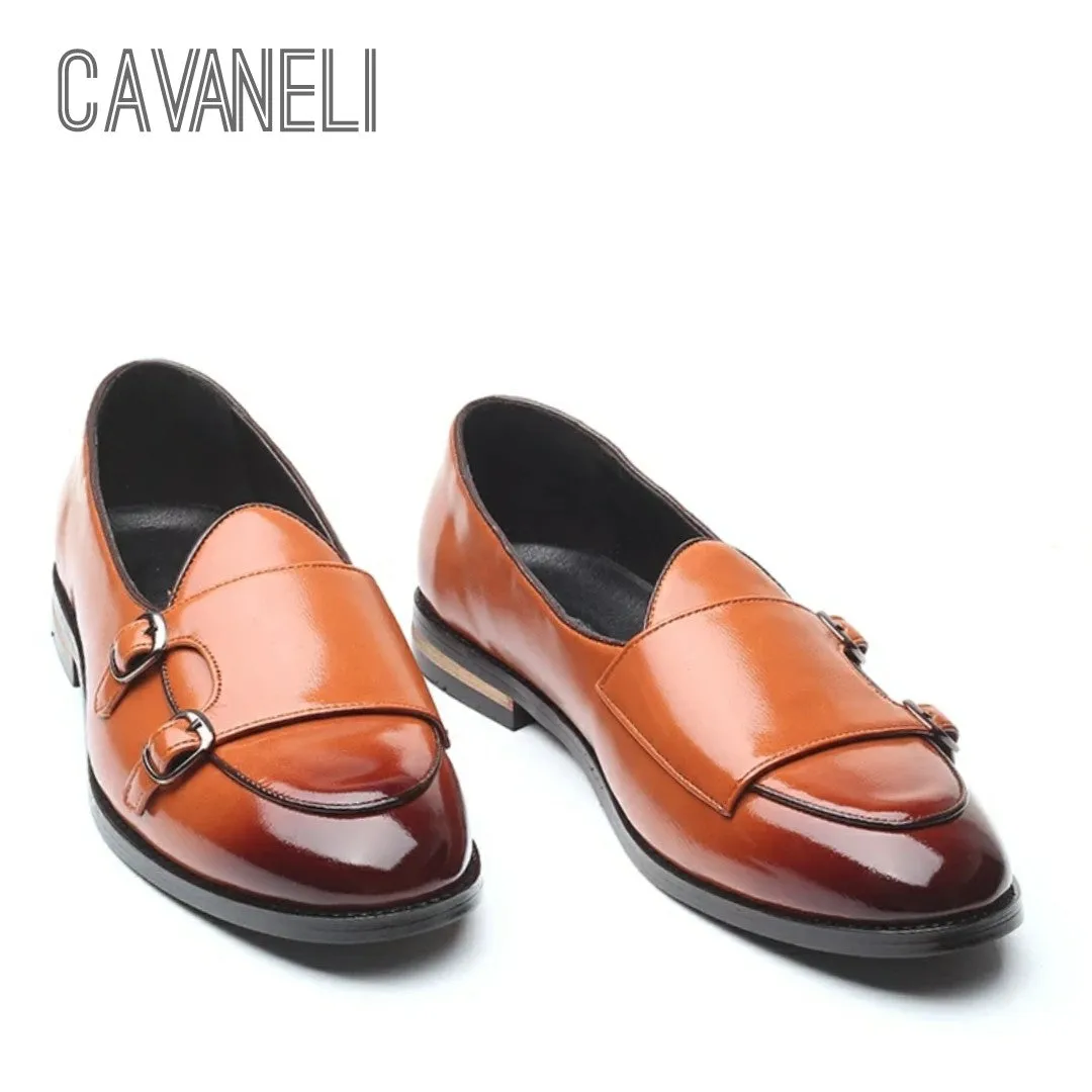 CAVANELI DOUBLE MONK STRAP SHOES