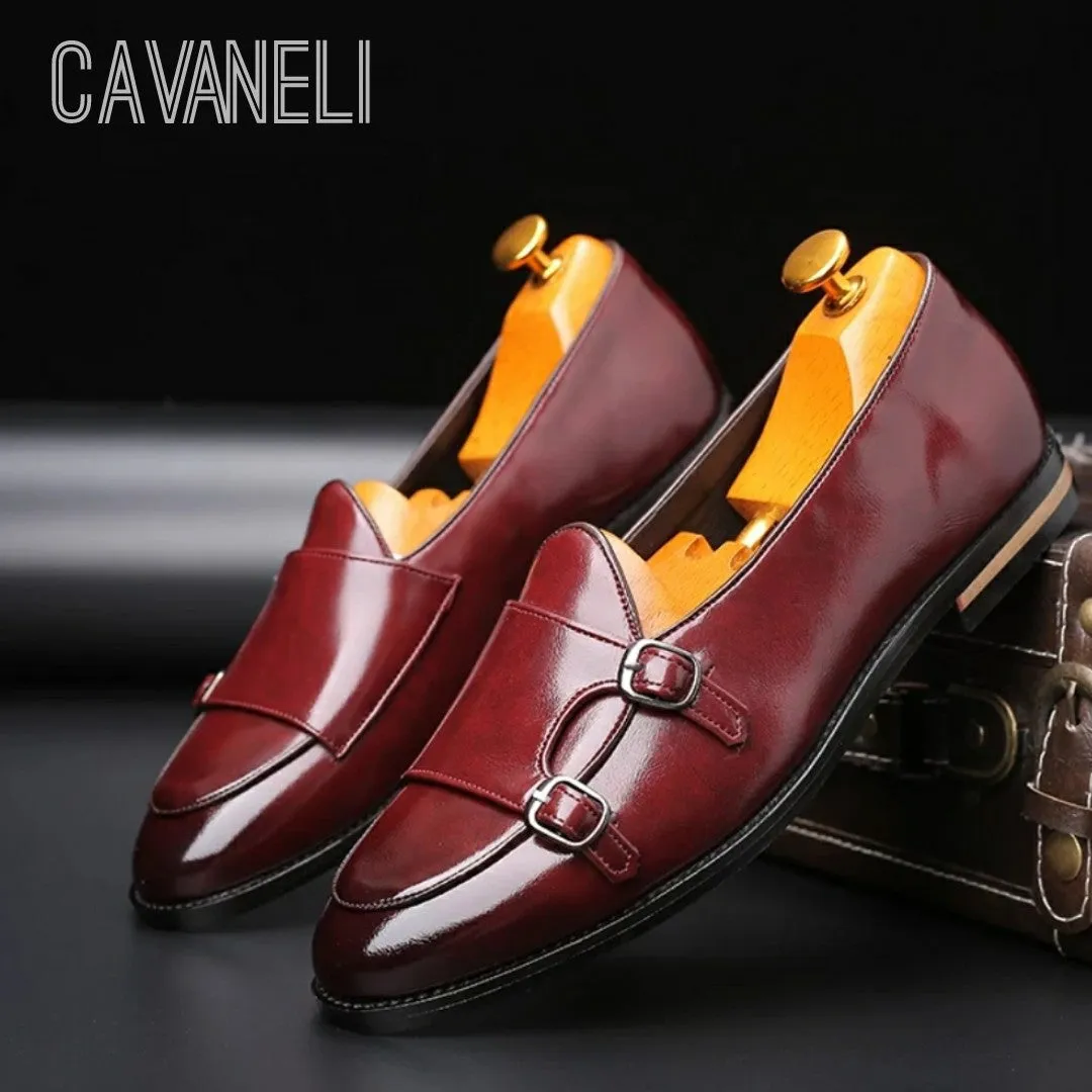 CAVANELI DOUBLE MONK STRAP SHOES