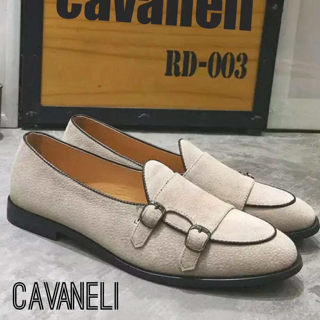 CAVANELI DOUBLE MONK STRAP SHOES