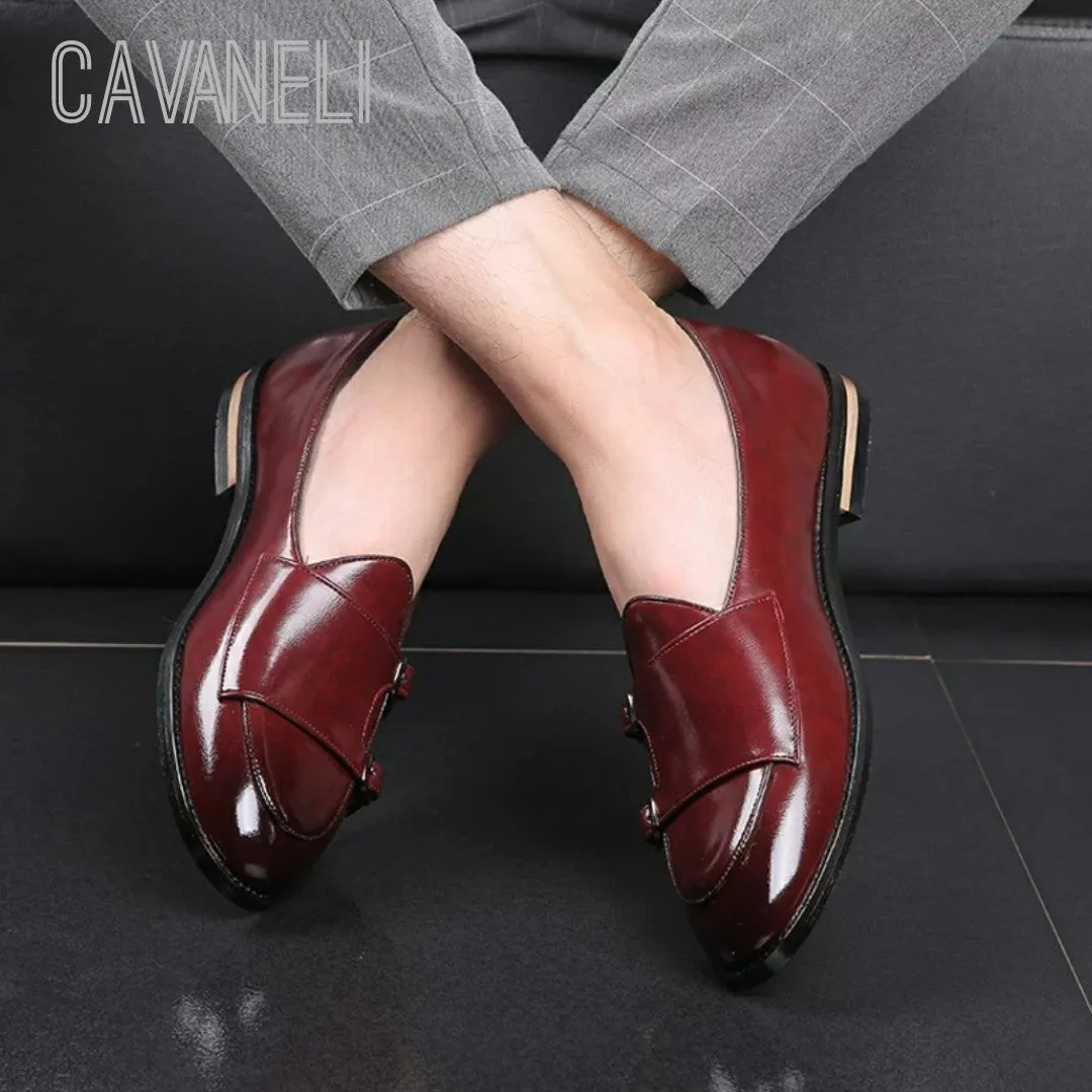 CAVANELI DOUBLE MONK STRAP SHOES