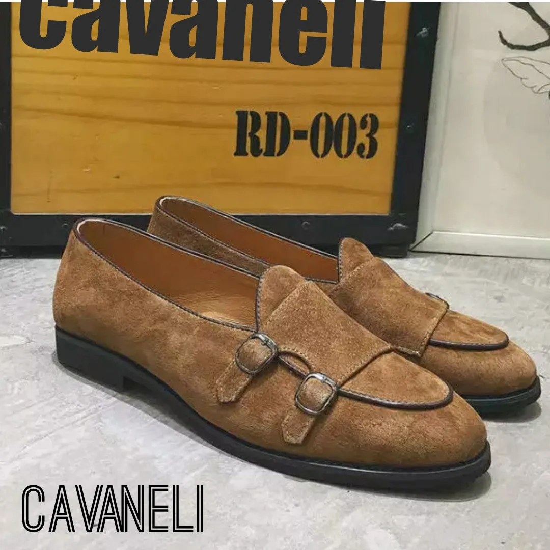 CAVANELI DOUBLE MONK STRAP SHOES