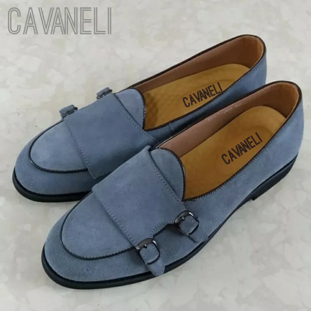 CAVANELI DOUBLE MONK STRAP SHOES