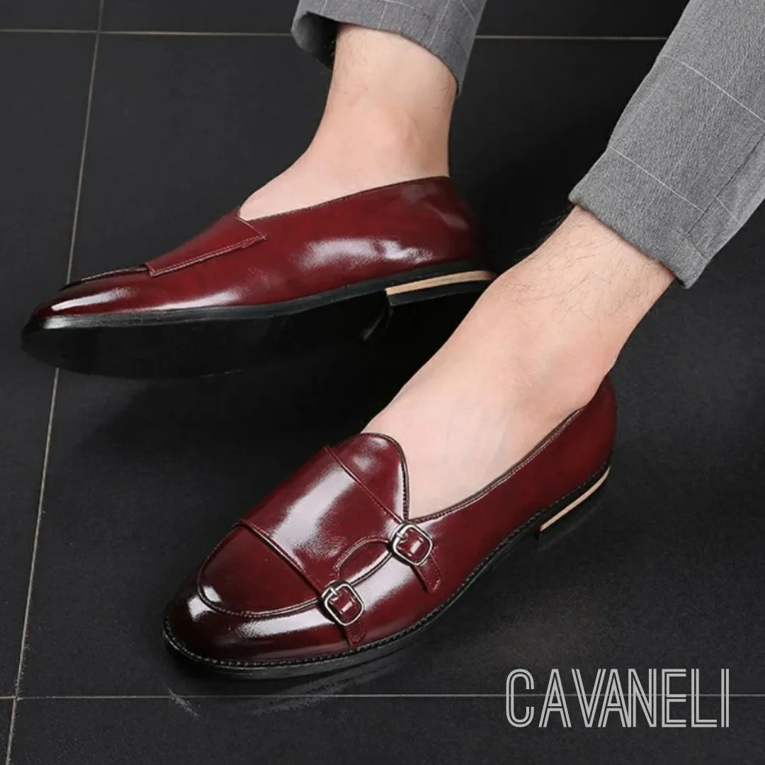 CAVANELI DOUBLE MONK STRAP SHOES