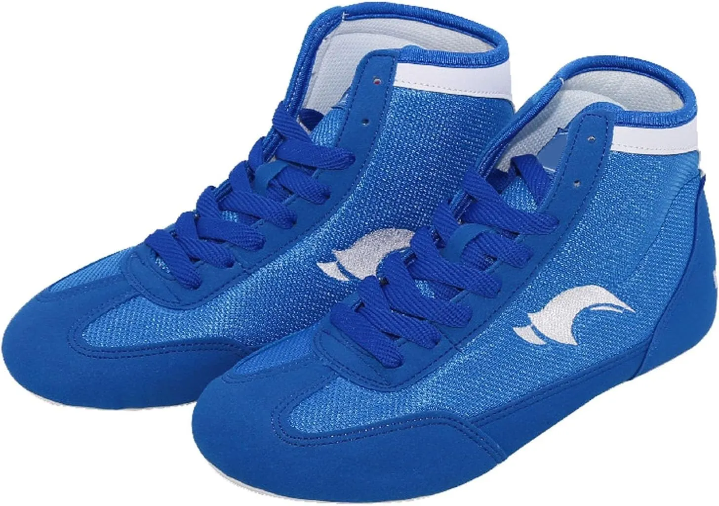 Children's Wrestling Shoes High Top Training Boxing Shoes Girls Boys Gym Round Toe Non-Slip Breathable Shoes