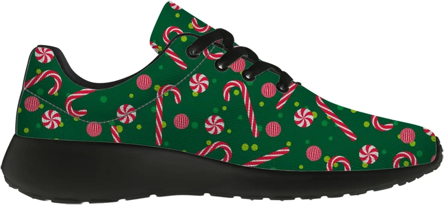 Christmas Pattern Shoes Womens Mens Tennis Walking Sneakers Breathable Athletic Running Shoes Gifts for Her,Him