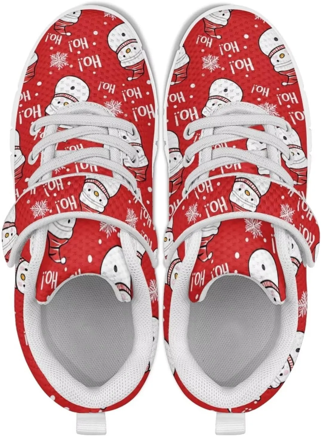 Christmas Sneakers Slip on Shoes for Kids Girls Boys Walking Running