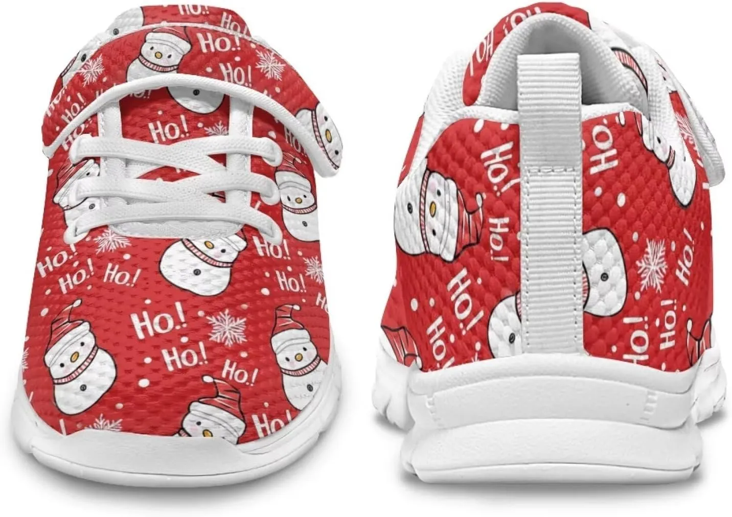 Christmas Sneakers Slip on Shoes for Kids Girls Boys Walking Running