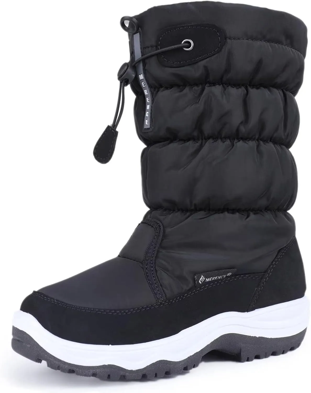 CIOR Women's Snow Boots Winter II Water-Resistant Fur Lined Frosty Warm Anti-Slip Boot U120WMX001-Black-38
