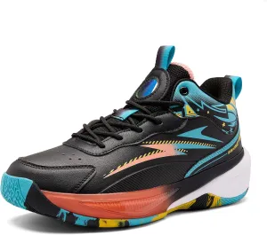CJSPORX Men's Basketball Shoes Breathable Non-Slip Sneakers Fashionable Sports
