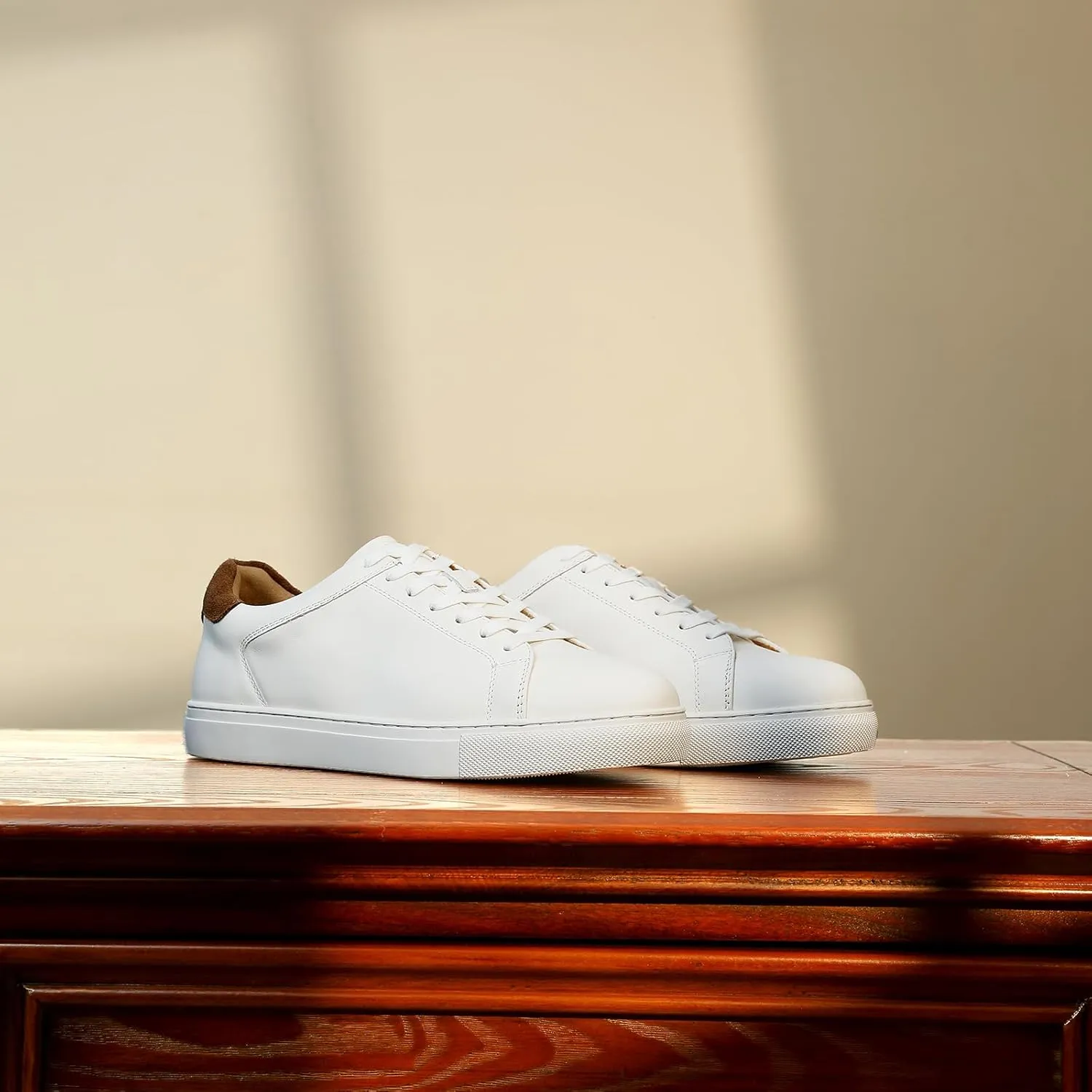 Classic Sneakers Leather Casual Dress Sneakers Breathable Lace-up Oxford Fashion Sneaker for Men
