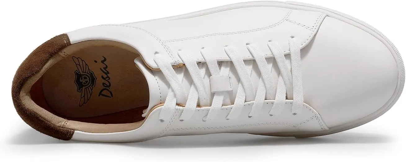 Classic Sneakers Leather Casual Dress Sneakers Breathable Lace-up Oxford Fashion Sneaker for Men