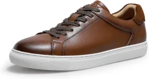 Classic Sneakers Leather Casual Dress Sneakers Breathable Lace-up Oxford Fashion Sneaker for Men