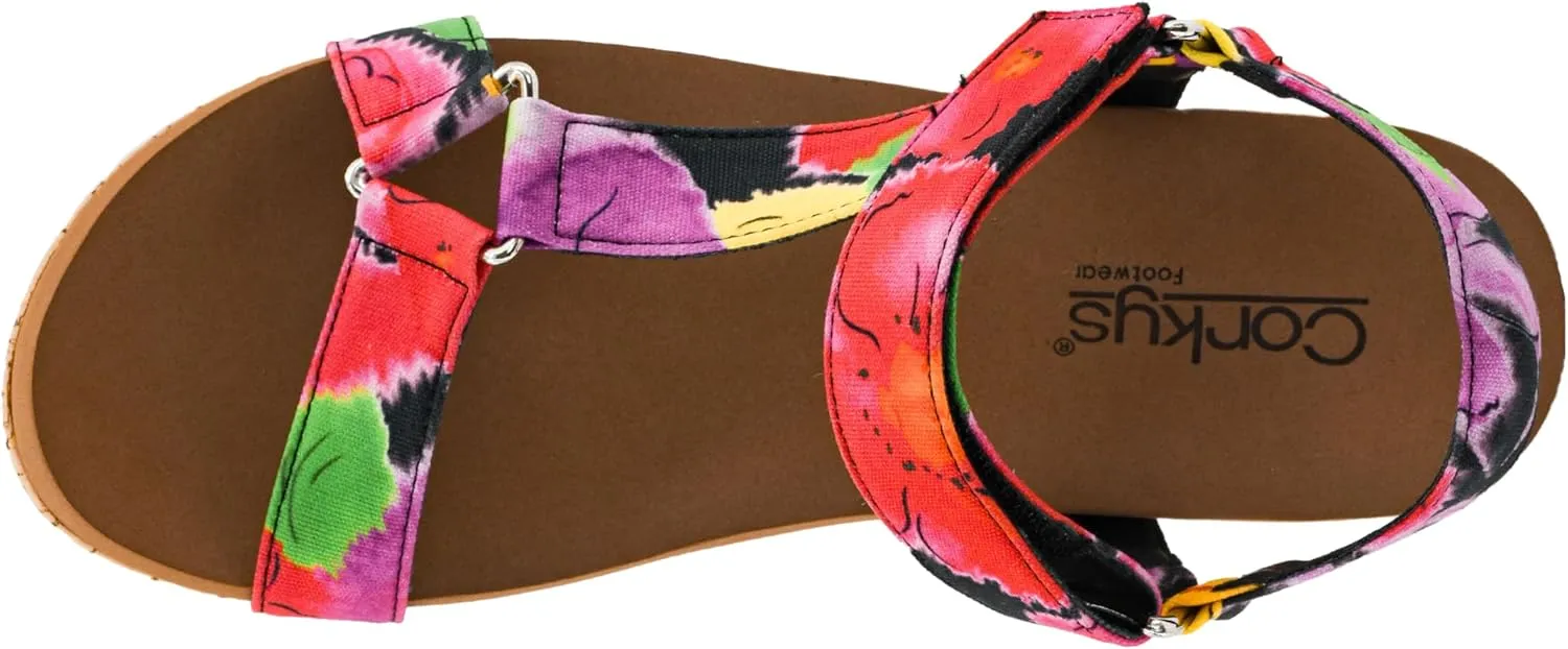 Corkys Footwear Women's Dont Tempt Me Strappy 2-Inch Wedge - Featuring Adjustable Comfort Straps, Soft Plush Cushioned Soles for Blissful Steps and All Day Wear