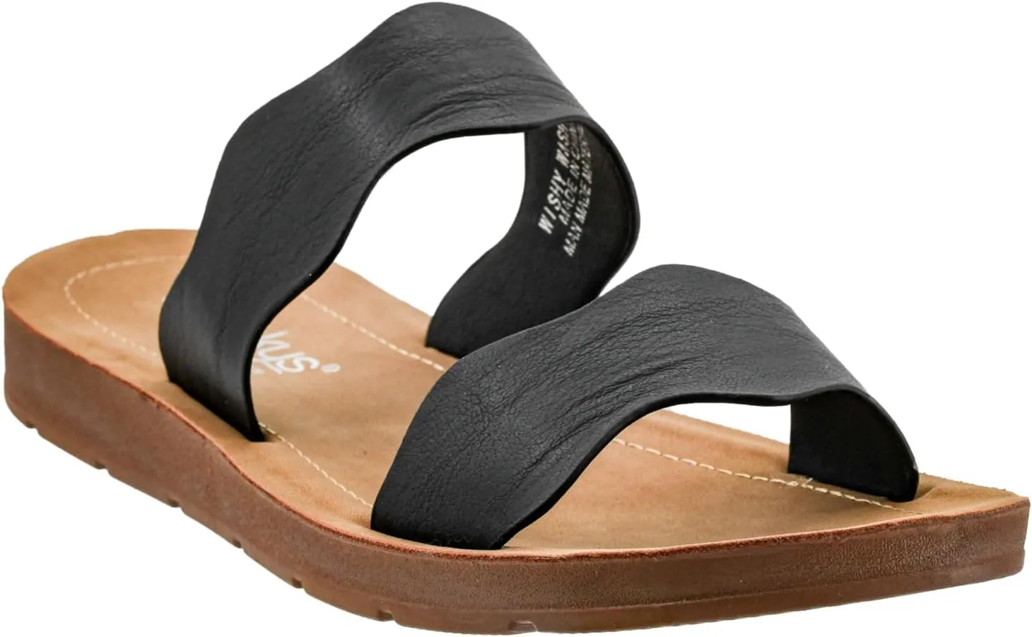 Corkys Footwear Women's Wishy Washy Two Strap Sandal – Trendy and Chic Strap Design, Comfortable, Lightweight, and Durable Summer Sandals for Versatile Fashion
