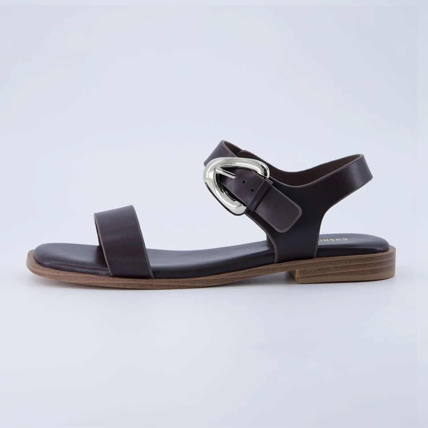 CUSHIONAIRE Cello Women's Ankle Strap Sandal With Cushioned Footbed and Adjustable Buckle