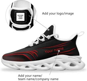 Custom Running Shoes for Men Women with Your Name Light Weight Lace Up Fashion Sneaker Tennis Walking Athletic Sports Shoes