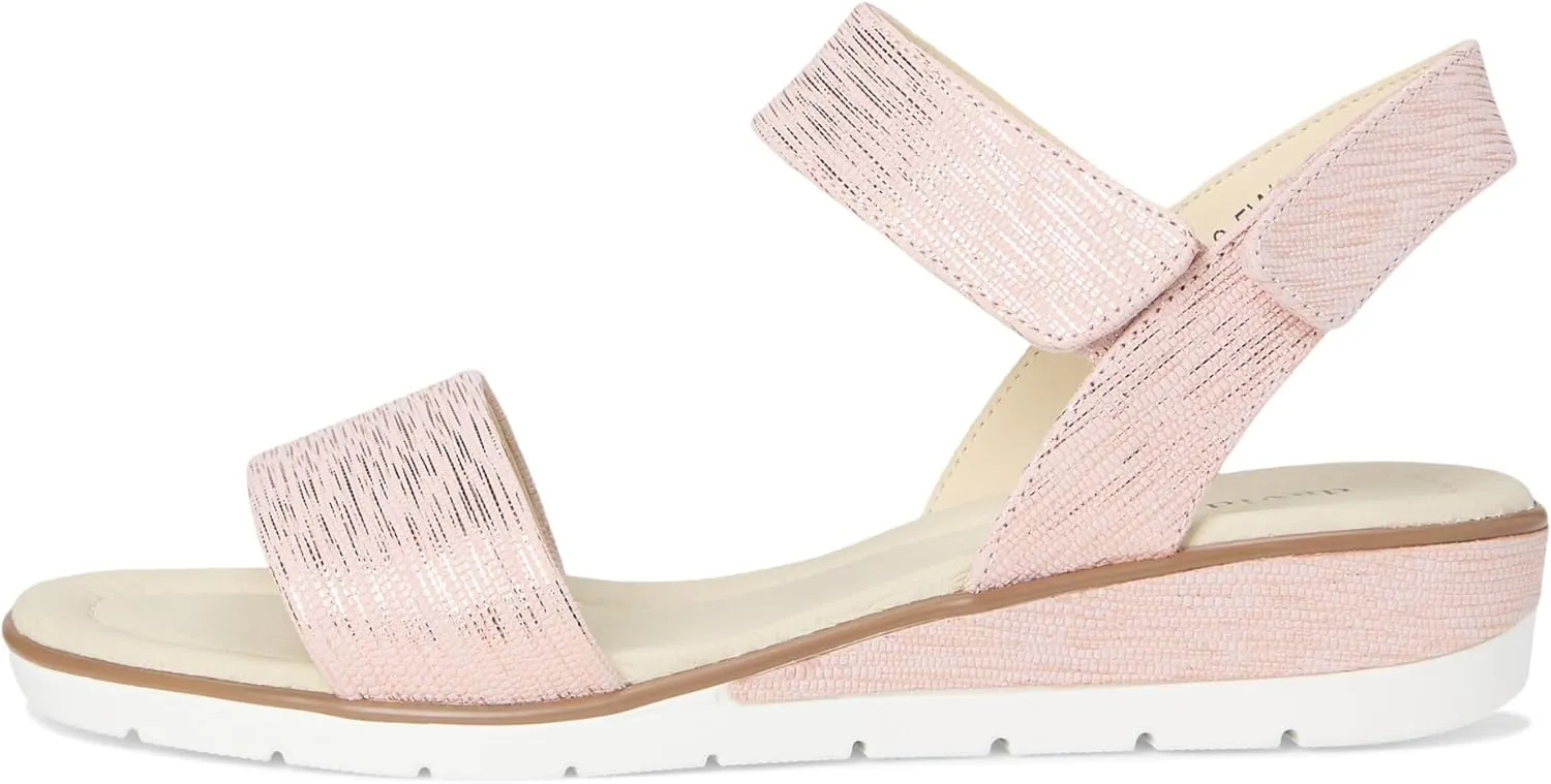 David Tate Womens Scala Adjustable Leather Slingback Sandals